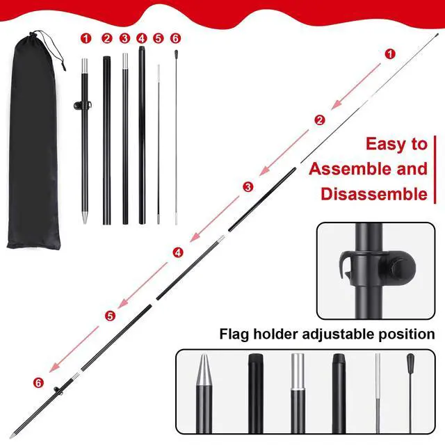 Alt view image 3 of 7 - 3 Sets Now Open Feather Flag Banner for Business Advertising 7 Feet Tall Grand Opening Feather Flag Sign with Fiberglass Pole Kit Rotating Ground Spike and Portable Bag(Red)