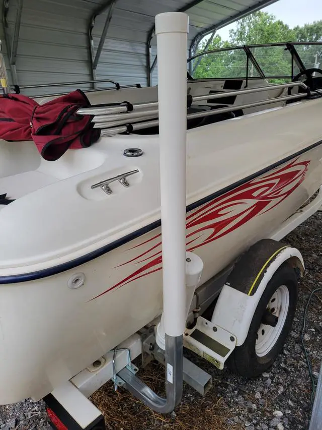 Alt view image 6 of 7 - Boat Trailer Guide-ons, 40"/48" Adjustable, 2PCS Rustproof Electro-Galvanized Steel Trailer Guide ons, Trailer Guides with PVC Pipes, for Ski Boat, Fishing Boat, Sailboat Trailer