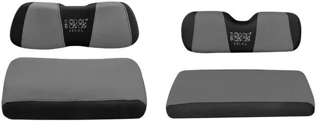 Main image of Golf Cart Front Rear Seat Cover Set for EZGO TXT RXV & Club Car DS 2000-up(Flat Backrest), Made w/ 3D Air Mesh Polyester Fabric Breathable Washable