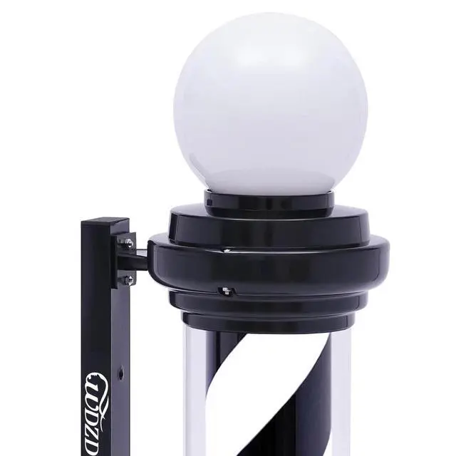 Alt view image 3 of 5 - 27'' Black White Barber Pole Light