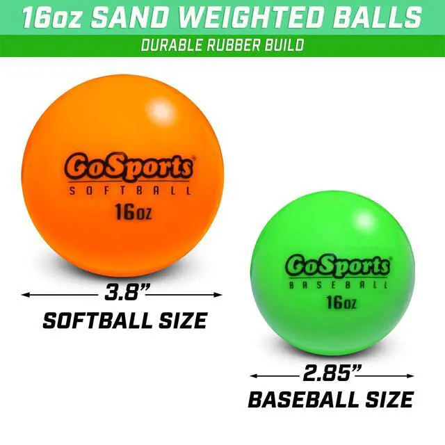 Alt view image 3 of 6 - 2.8 inch Weighted Training Baseballs - Hitting & Pitching Training for All Skill Levels - Improve Power and Mechanics