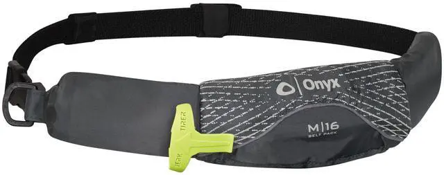 Main image of M-16 Manual Inflatable Belt Pack, U.S. Coast Guard Approved, Low Profile, Compact Design, Approved for Users 16 Years and Older; and Over 80 pounds