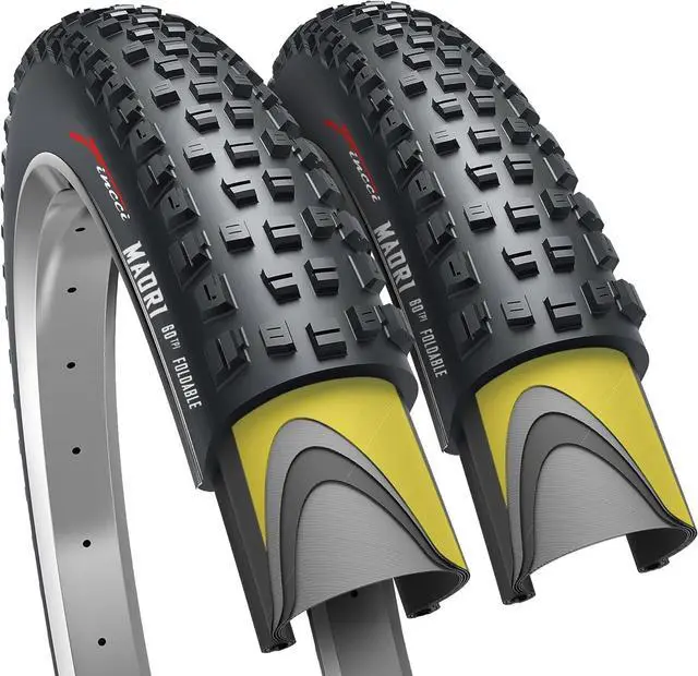 Main image of 29 x 2.25 Mountain Bike Tires - Foldable Tyre 57-622 with 1mm Anti Puncture | Folding 29 inch Bicycle Tyres, Accessories for Mountain, Enduro, Gravel and MTB Bikes, Front and Rear Replacement