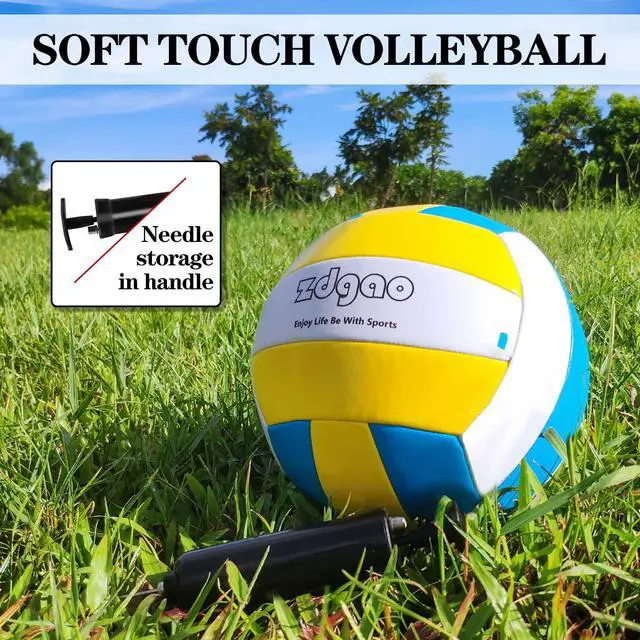 Alt view image 5 of 7 - Outdoor Portable Adjustable Volleyball Net System with Bag | Complete Practice Kit| Height Adjustable|Multiple Size| for backyard, beach, and lawn play| Portable|Easy Set up