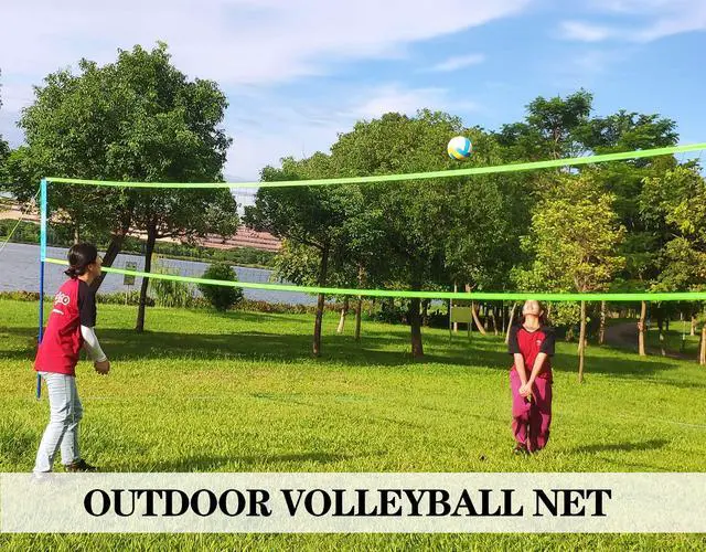 Alt view image 7 of 7 - Outdoor Portable Adjustable Volleyball Net System with Bag | Complete Practice Kit| Height Adjustable|Multiple Size| for backyard, beach, and lawn play| Portable|Easy Set up