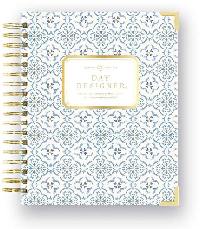 Main image of 2026-2027 Daily Academic Planner, 7.4"x9.5", Casa Bella | July 2026 - June 2027, Glossy Laminated Cover, Wirebound, Laminated Tabs, Storage Pocket, Stickers & Snap-In Ruler