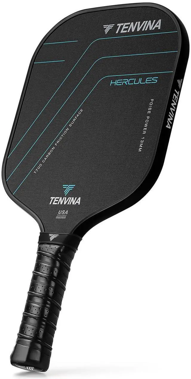 Main image of TENVINA Pickleball Paddles, Multi-Layer T700SC Textured Carbon Fiber Pickleball Paddle, Pickle Ball Paddle with Strong Spin & Power Surface, 4-Types of Shapes and Thicknesses, USAPA Approved