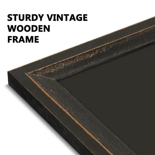 Alt view image 2 of 7 - Magnetic Chalkboard 36x24 Rustic Wood Framed Chalk Board for Wall | Rustic Wood Chalkboard, Magnetic Blackboard Wall, Wall Mounted Kitchen Menu, Farmhouse Home Classroom, Durable Easy Clean