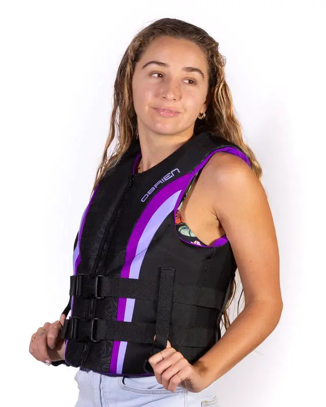 Alt view image 6 of 7 - Impulse Women's Life Jacket, US Coast Guard Approved, Great for Any Water Sports - Boating, Skiing, Surfing, PWC