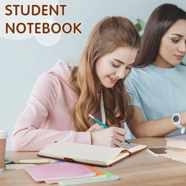 Alt view image 6 of 7 - 24 Pack Leather Notebook Journals Bulk 5.7" x 8.3" Harder Cover A5 Journals for Writing Men Women Leather Travel Notebooks Daily Gifts for Office Back to School (Brown)