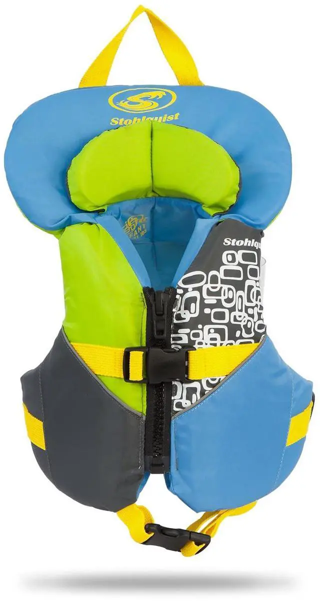 Main image of Infant Life Jacket, US Coast Guard Approved, Type II Life Vest (20-30 lbs) for Babies and Toddlers, Support Collar with Grab Handle, PFD for Pools, Lakes and Boating