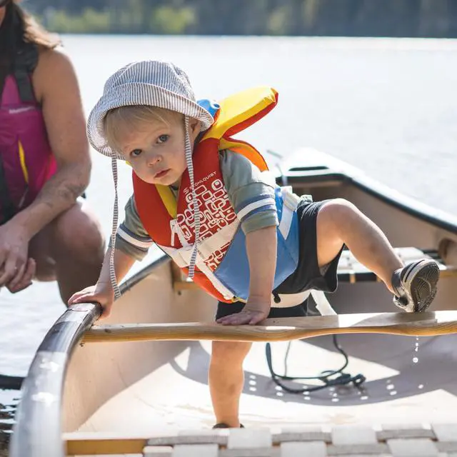Alt view image 7 of 7 - Infant Life Jacket, US Coast Guard Approved, Type II Life Vest (20-30 lbs) for Babies and Toddlers, Support Collar with Grab Handle, PFD for Pools, Lakes and Boating