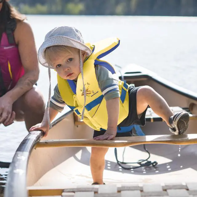 Alt view image 7 of 7 - Infant Life Jacket, US Coast Guard Approved, Type II Life Vest (20-30 lbs) for Babies and Toddlers, Support Collar with Grab Handle, PFD for Pools, Lakes and Boating