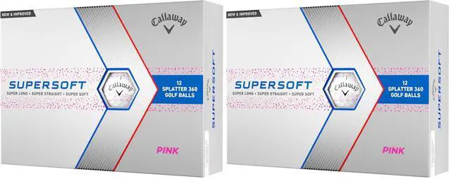 Main image of Golf Supersoft Golf Balls (2023 Version, Pink Splatter)