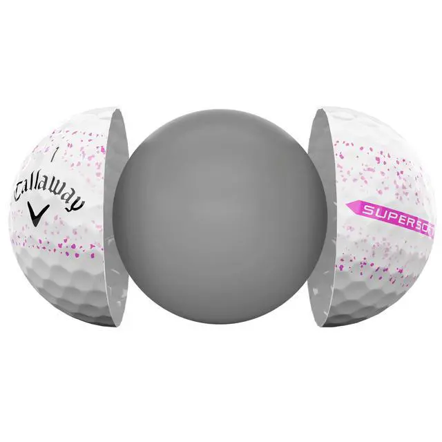 Alt view image 4 of 5 - Golf Supersoft Golf Balls (2023 Version, Pink Splatter)