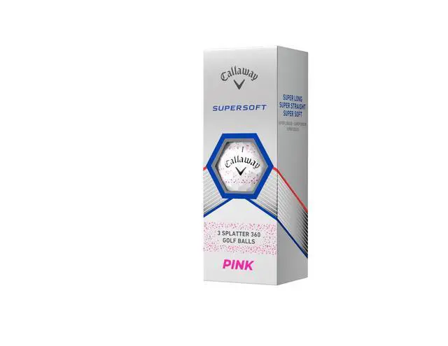 Alt view image 5 of 5 - Golf Supersoft Golf Balls (2023 Version, Pink Splatter)