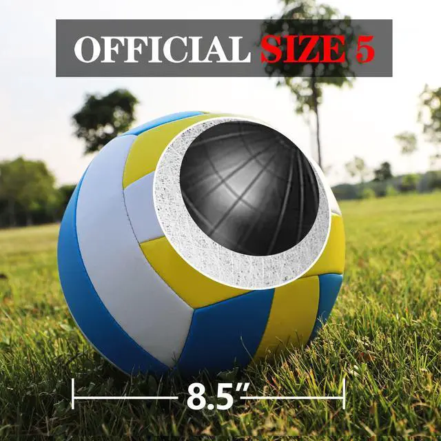 Alt view image 6 of 7 - 32FT Outdoor&Portable Volleyball Net-Adjustable Thick Dia Poles | Completed Set;Easy Setup&Carry;Good for Backyard&Outdoor sites-Park/Beach/Grass/Lawn;32FT Official Size;Durable Materials