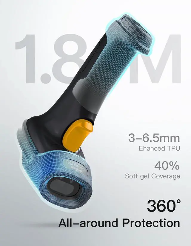 Alt view image 5 of 7 - 2D Barcode Scanner, Wireless Bluetooth QR Code Scanner with AI APP & SDK, 180-Day Battery Life, Fast & Accurate Scanning, Compatible with iOS/Android/Windows