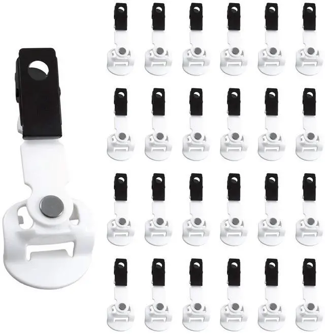 Main image of White Universal Clip for Vocera B3000 (25 Pack) | Vocera Communications Badge B3000 | Matches Vocera Part Number 230-01985