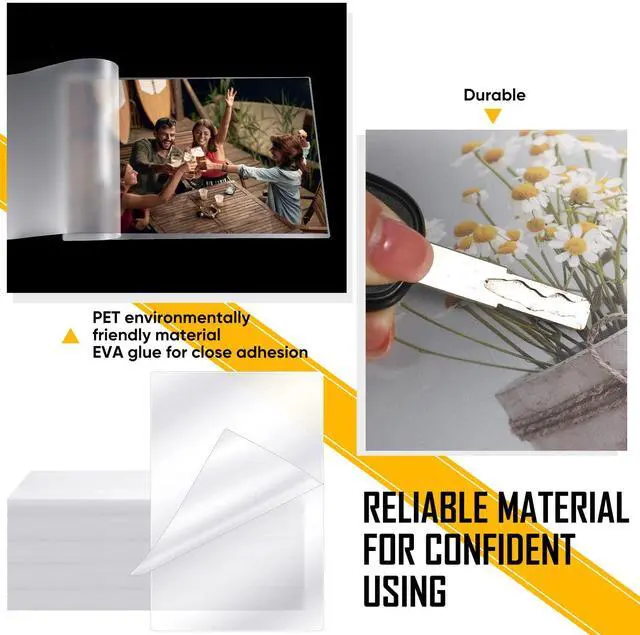 Alt view image 5 of 7 - 100 Pcs 100 Pcs 10 Mil Thermal Laminating Sheets, 11 x 17 Inch