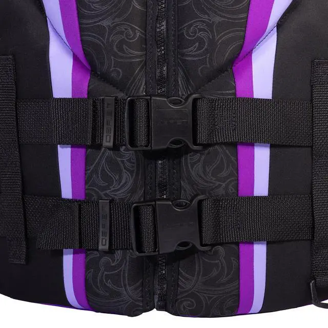 Alt view image 6 of 6 - Impulse Women's Life Jacket, US Coast Guard Approved, Great for Any Water Sports - Boating, Skiing, Surfing, PWC