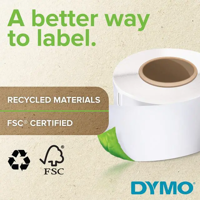 Alt view image 3 of 7 - LW Durable Industrial Labels for LabelWriter Label Printers, White Poly, 2-1/4 x 1-1/4, 1 Roll of 800