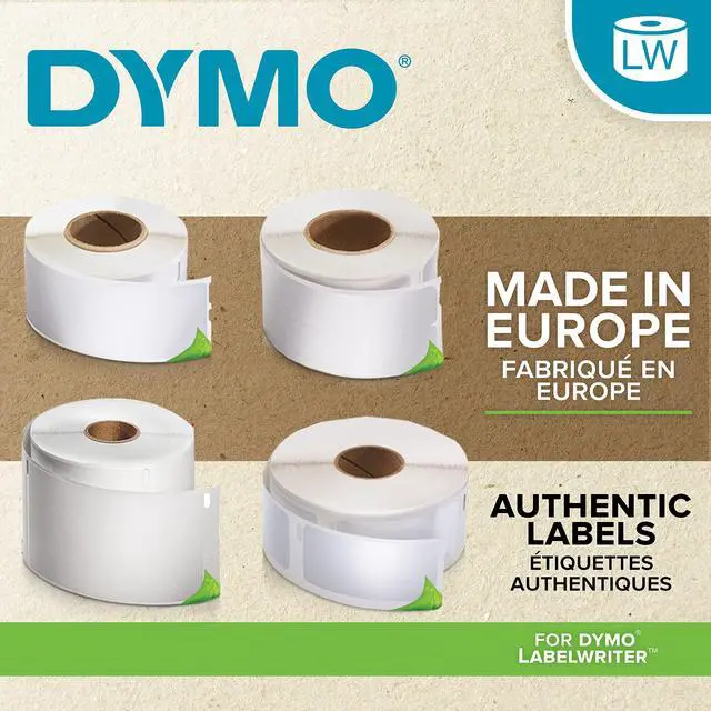 Alt view image 6 of 7 - LW Durable Industrial Labels for LabelWriter Label Printers, White Poly, 2-1/4 x 1-1/4, 1 Roll of 800