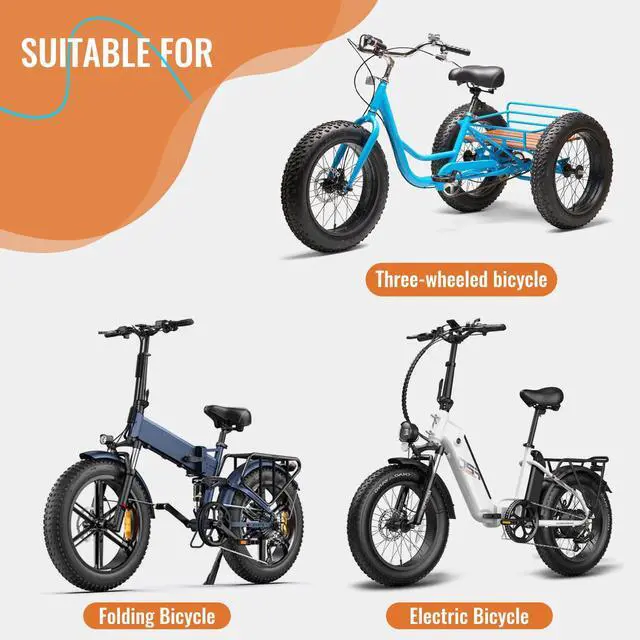Alt view image 7 of 7 - Ebike Fat Tire: 20x4.0/26x4.0 Inch E-Bike Mountain Bicycle Tire Replacement,High-Performance and All-Terrain Folding Electric MTB Tire with Offroad or Trail Riding