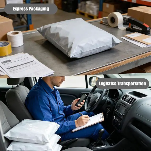Alt view image 5 of 7 - 19"x14.5" Poly Mailers 500Pcs Shipping Bags for Clothes, Strong Adhesive Self-Seal Shipping Envelopes Waterproof Packaging Mailing Bags, White Tear-resistant Polymailers for Small Business