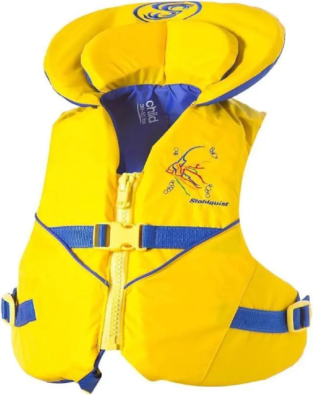 Main image of Child Life Jacket, US Coast Guard Approved, Type III Life Vest (30-50 lbs) for Kids and Children, Support Collar with Grab Handle, Fully Adjustable PFD for Pools, Lakes and Boating