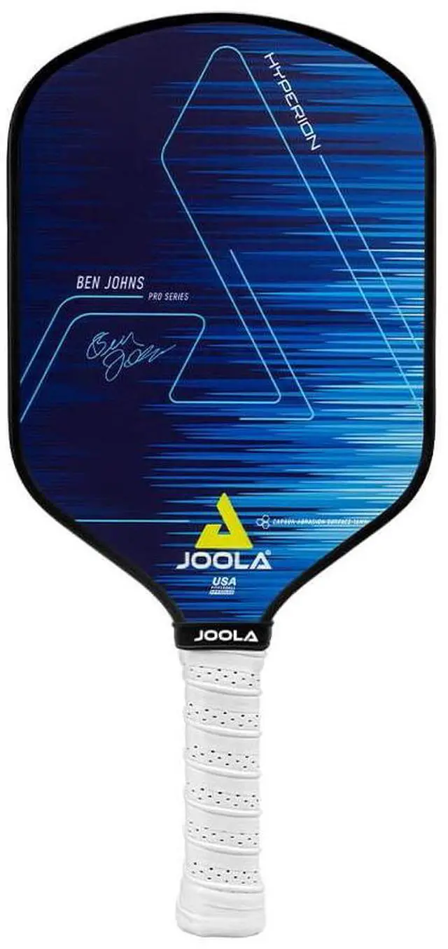 Main image of Ben Johns Hyperion Pickleball Paddle - Select Raw Carbon Surface or Carbon Abrasion Surface for Increased Power and Spin - Elongated Grip Handle - Carbon Fiber Pickleball Paddle - USAP Approved