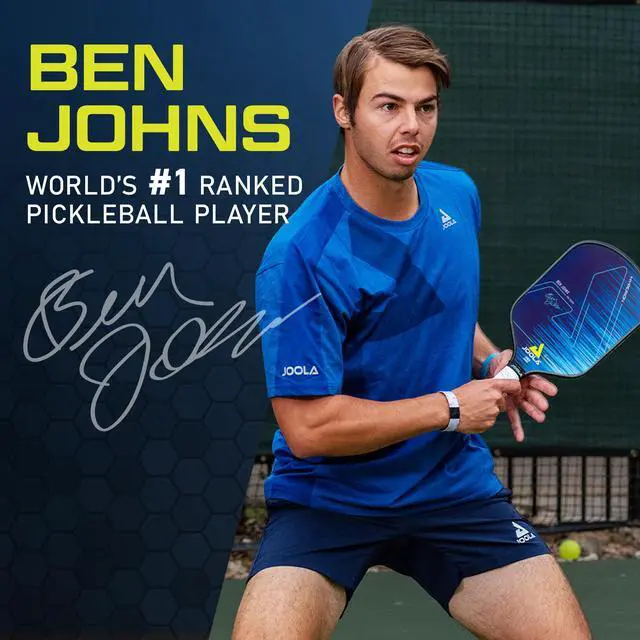 Alt view image 6 of 6 - Ben Johns Hyperion Pickleball Paddle - Select Raw Carbon Surface or Carbon Abrasion Surface for Increased Power and Spin - Elongated Grip Handle - Carbon Fiber Pickleball Paddle - USAP Approved