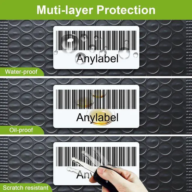 Alt view image 7 of 7 - Compatible 4" x 6" Shipping Labels Replacement for DK-1241 Compatible with Brother QL Label Printers (12 Rolls + 1 Frame, 200 Labels/Roll)