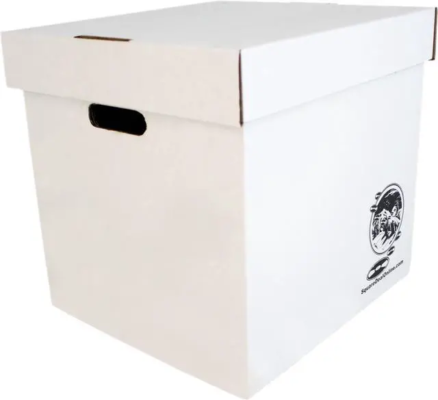Alt view image 3 of 7 - Durable Set of 5 12 inch Vinyl Record Storage Boxes - Heavy-Duty Cardboard Construction with Removable Lid - Holds Up to 90 Records Each - Built Tough for Long-Term, Secure Archival Storage - #12BC13