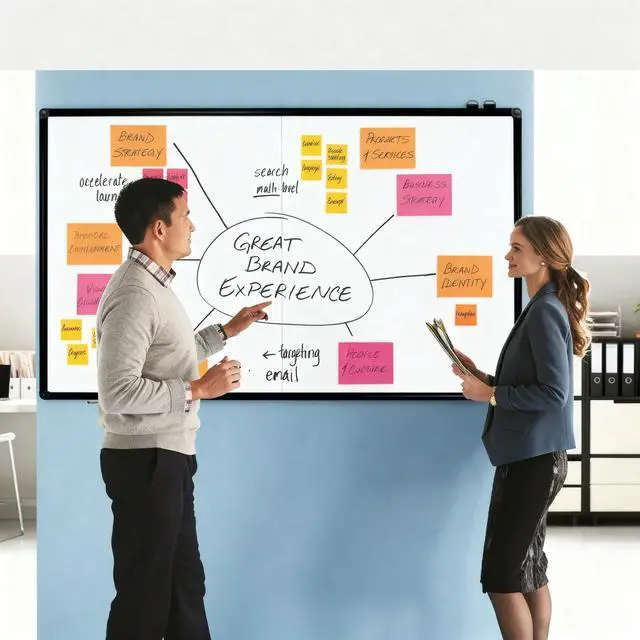 Alt view image 7 of 7 - Large Magnetic Whiteboard 60 x 36 Inch, Foldable Dry Erase White Board with Pen Tray, Black Aluminum Frame Folding Message Presentation Board for Wall