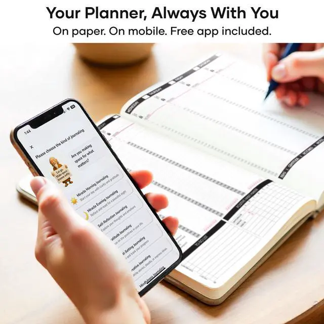 Alt view image 6 of 7 - Manifestation Journal Hourly, Weekly & Monthly Planner | 12-Month to Increase Productivity, Life Organizer & Goal Planner | Spiral Journal, Habit Tracker, Foldable Vision Board, Gift Box & Stickers