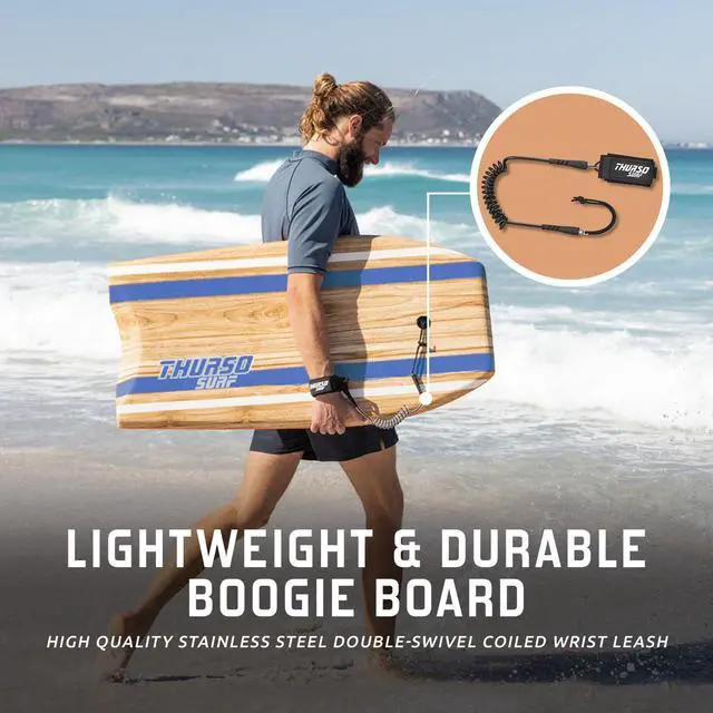 Alt view image 4 of 7 - Bodyboard 42'' Lightweight EPS Core Quill | Durable Foam IXPE Deck HDPE Slick Stable Flexibility Buoyancy Heat-Laminated FRP stringer
