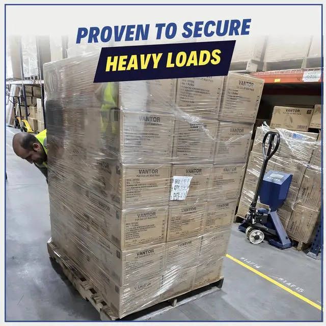Alt view image 6 of 7 - 18" Stretch Film/Wrap 1500 feet 7 Layers 80 Gauge Industrial Strength up to 800% Stretch Ability 20 Microns Clear Durable Adhering Packing Moving Heavy Duty Shrink Film, Box of 4