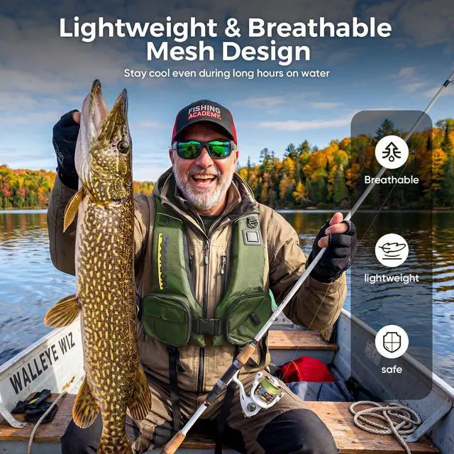 Alt view image 4 of 7 - Adjustable Lightweight Breathable Water Safety Life Jacket | Classic Unisex Design | Multi-Functional Dual Storage Pockets | Suitable for Various Water Activities
