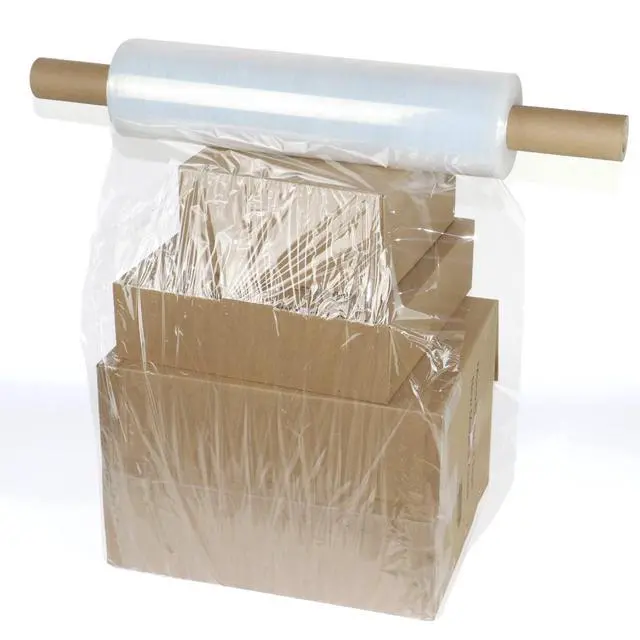 Alt view image 4 of 7 - Stretch Film Wrap - Industrial Clear Plastic Stretch Wrap 1000 Feet 80 Gauge 4 Packs with Handle, Pallet Wrap for Packing, Moving Supplies, Packing Wrap Plastic Roll 15 Inches