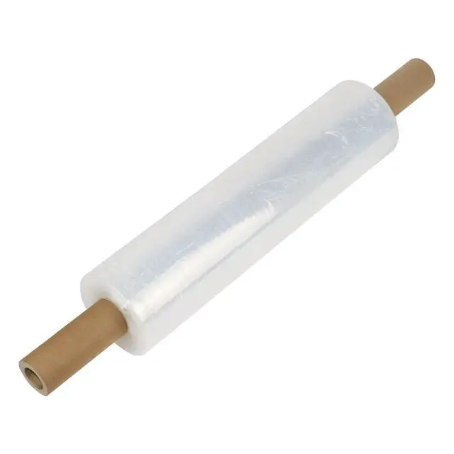 Alt view image 5 of 7 - Stretch Film Wrap - Industrial Clear Plastic Stretch Wrap 1000 Feet 80 Gauge 4 Packs with Handle, Pallet Wrap for Packing, Moving Supplies, Packing Wrap Plastic Roll 15 Inches