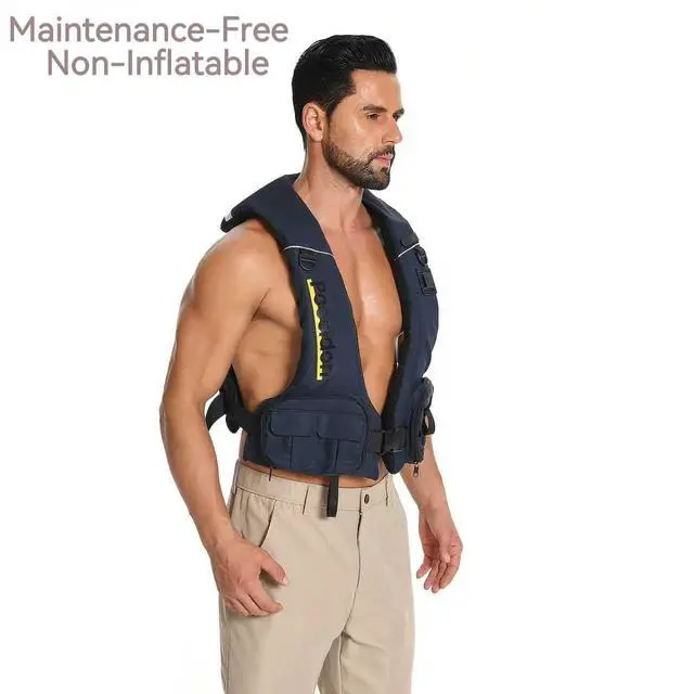 Alt view image 4 of 7 - Adjustable Lightweight Breathable Water Safety Life Jacket | Classic Unisex Design | Multi-Functional Dual Storage Pockets | Suitable for Various Water Activities