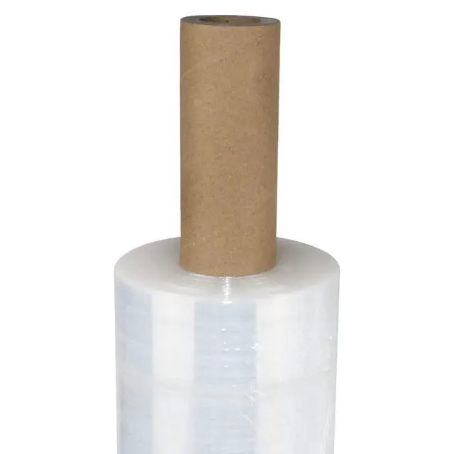 Alt view image 6 of 7 - Stretch Film Wrap - Industrial Clear Plastic Stretch Wrap 1000 Feet 80 Gauge 4 Packs with Handle, Pallet Wrap for Packing, Moving Supplies, Packing Wrap Plastic Roll 15 Inches