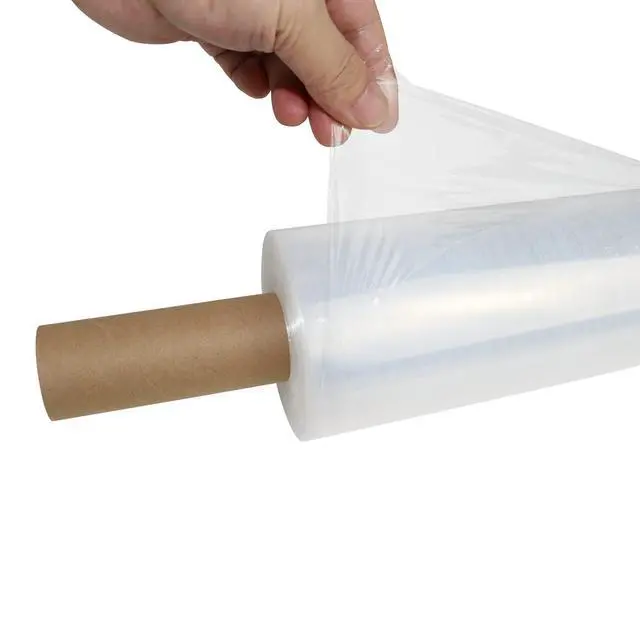 Alt view image 7 of 7 - Stretch Film Wrap - Industrial Clear Plastic Stretch Wrap 1000 Feet 80 Gauge 4 Packs with Handle, Pallet Wrap for Packing, Moving Supplies, Packing Wrap Plastic Roll 15 Inches