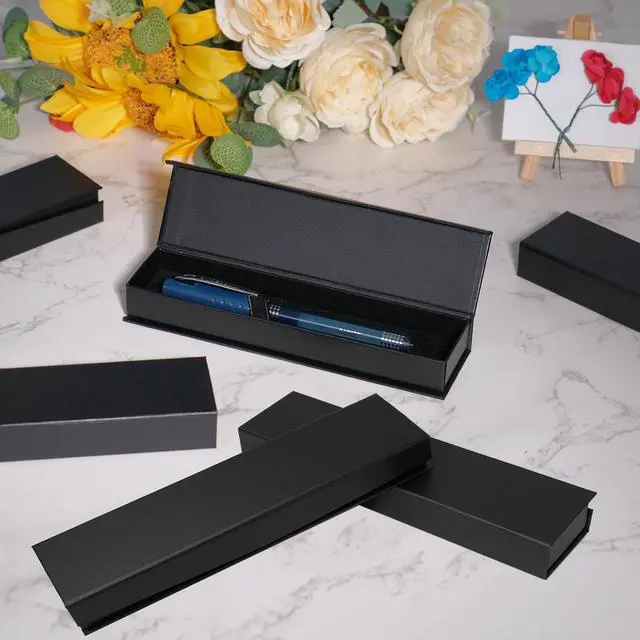 Alt view image 7 of 7 - 84 Pcs Pen Gift Boxes Empty Black Ballpoint Pen Gift Box with Cushion Pen Jewelry Display Box Empty Present Collection Cases for Birthday Souvenir Business Gifting Office Supplies