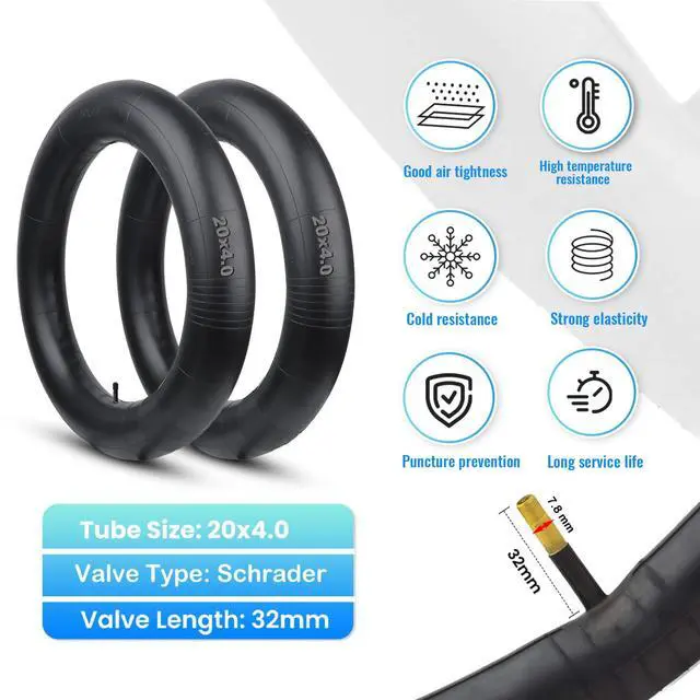 Alt view image 6 of 7 - Ebike Replacement Fat Tire: 20x4.0/26x4.0 Inch Heavy Duty Folding Electric Fat Tires, All-Terrain High-Density Bicycle Tires for Street or Trail Riding
