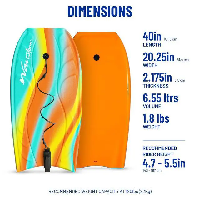 Alt view image 4 of 7 - Foam Bodyboard 40"
