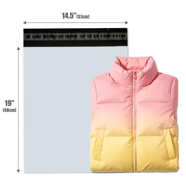 Alt view image 2 of 7 - 19"x14.5" Poly Mailers 500Pcs Shipping Bags for Clothes, Strong Adhesive Self-Seal Shipping Envelopes Waterproof Packaging Mailing Bags, White Tear-resistant Polymailers for Small Business