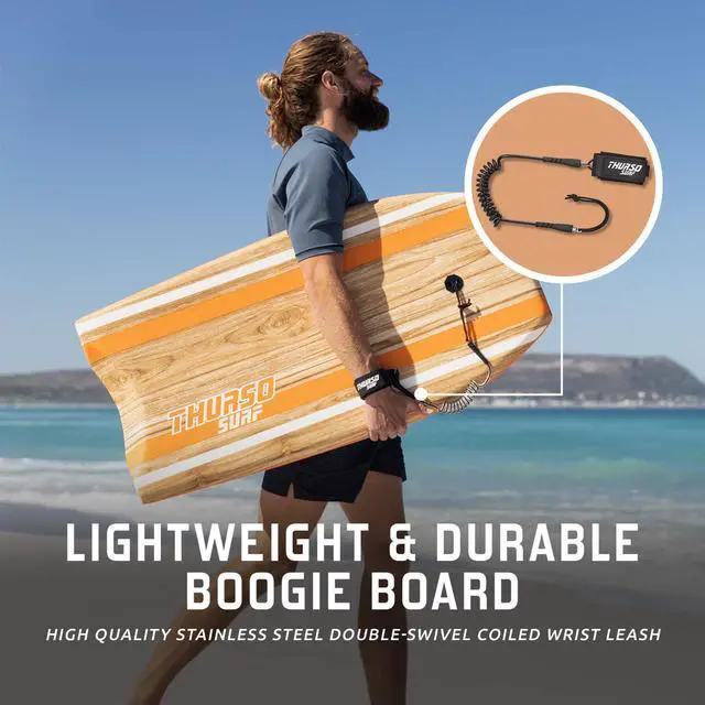 Alt view image 4 of 7 - Bodyboard 42'' Lightweight EPS Core Quill | Durable Foam IXPE Deck HDPE Slick Stable Flexibility Buoyancy Heat-Laminated FRP stringer