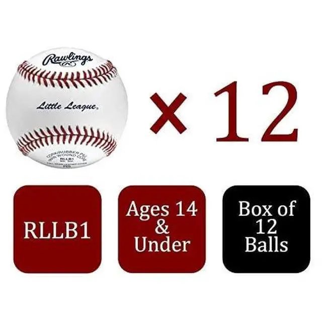 Alt view image 2 of 7 - Little League Baseballs | Competition Grade | RLLB1 | Youth/14U | Multiple Count Options
